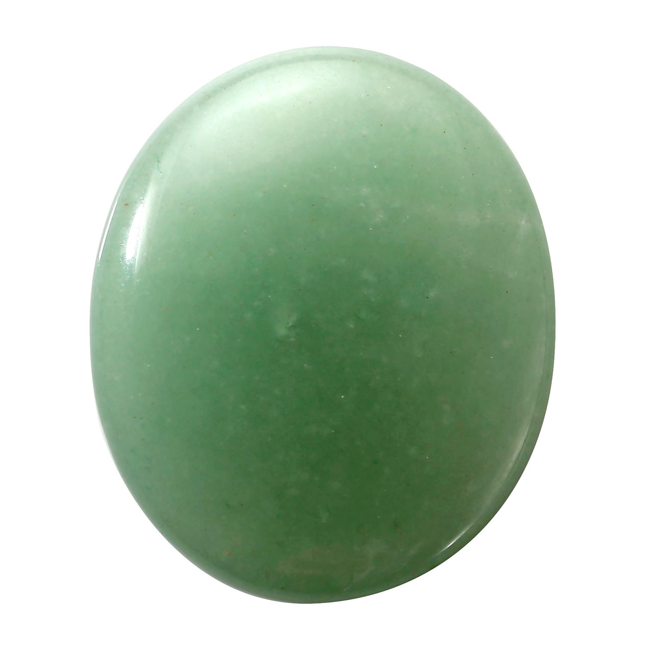 CrystalTears Green Aventurine Carved Oval Worry Stone Healing Crystals Pocket Palm Stone w/Box